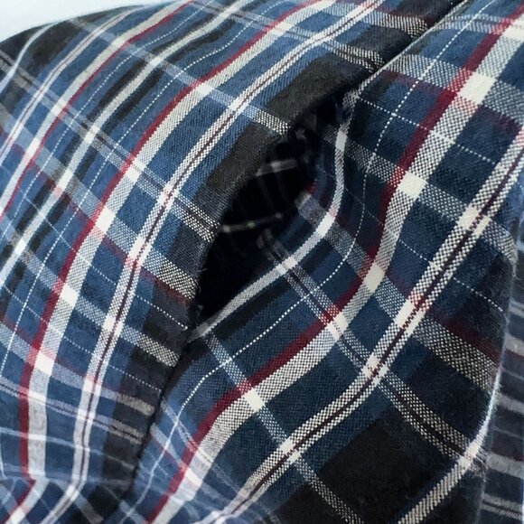 Ariat Pro Series L/S Button Shirt in Blue Plaid Men's Size M - Picture 10 of 10